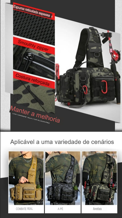 Mochila de equipamento de pesca