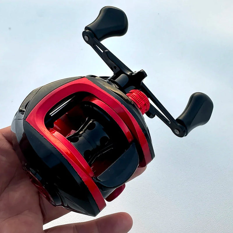 Alta velocidade 7.2: 1 Gear Ratio Baitcasting Carretel de pesca Max Drag 8kg Ultra Light