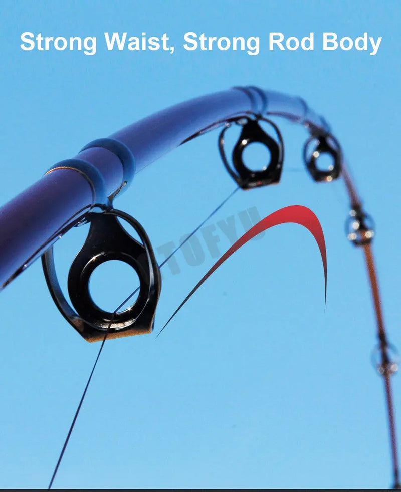 Vara de pesca portátil para barco de pesca Rod Lure Rod Ultralight Hard Carbon Fishing
