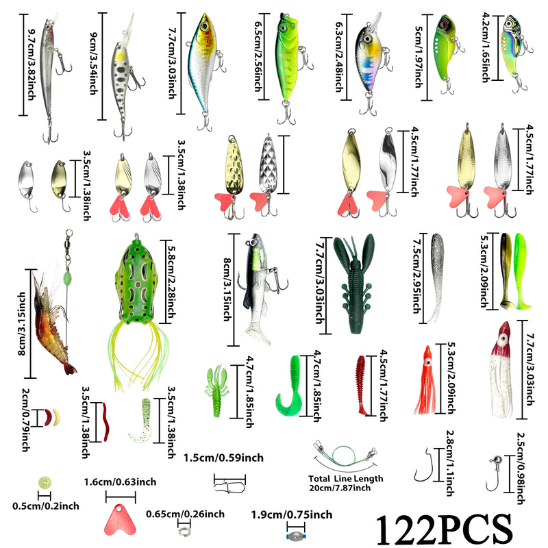 Kit de iscas de pesca para equipamento para Acessórios de pesca