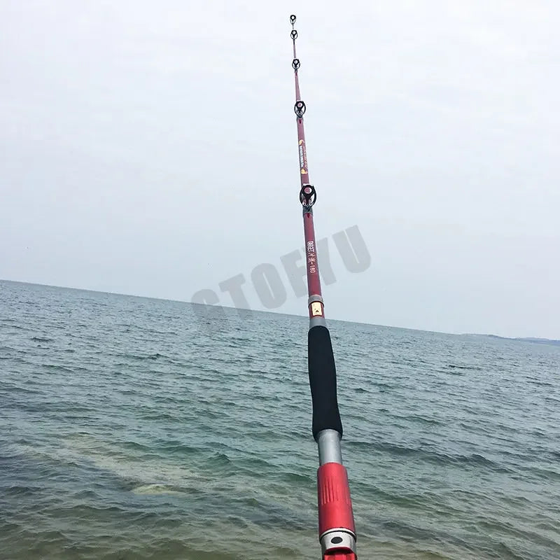 Vara de pesca portátil para barco de pesca Rod Lure Rod Ultralight Hard Carbon Fishing