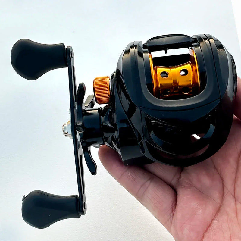 Alta velocidade 7.2: 1 Gear Ratio Baitcasting Carretel de pesca Max Drag 8kg Ultra Light