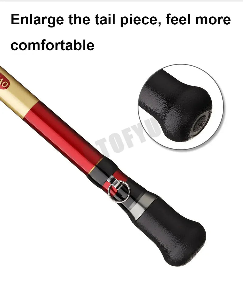 Vara de pesca portátil para barco de pesca Rod Lure Rod Ultralight Hard Carbon Fishing