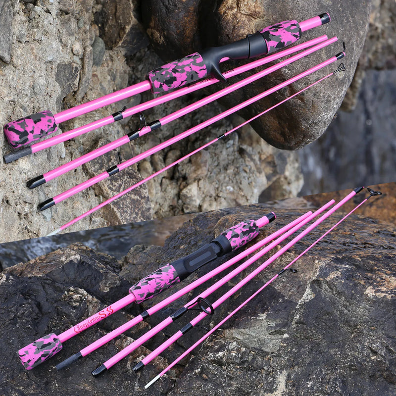 Varas de Pesca Peso Ultraleve Fibra de Carbono